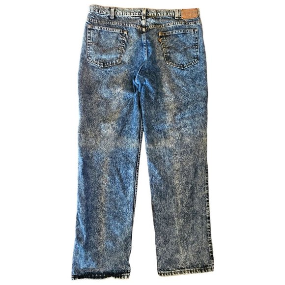 Retro 1980 Levis 549s Vintage Wash‎ Straight Leg Jeans 38x30 USA Acid Wash - Picture 9 of 16